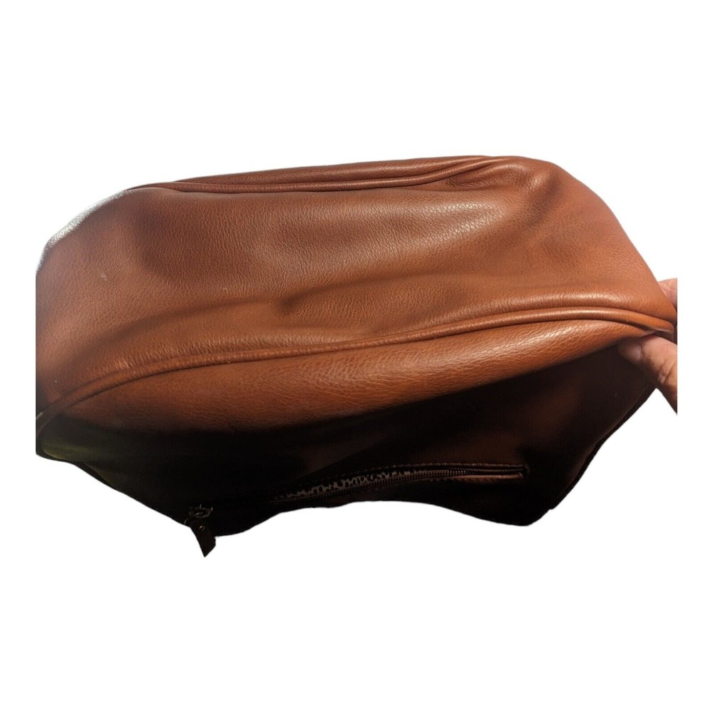 SOLE SOCIETY Women's Handbag Brown Purse Shoulder Bag Faux Leather Zipper - Picture 7 of 14